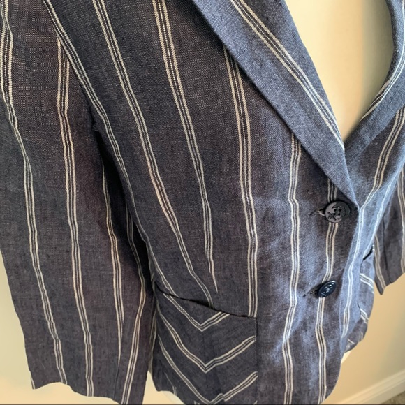 Cabi 100% Linen Striped Blazer - Picture 4 of 12